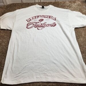 Gildan Dr Pepper Never Lost A Tailgate Graphic T-Shirt Men XL White Short Sleeve